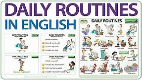 Daily Routines in English - Vocabulary