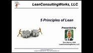 The Five Principles of Lean Manufacturing, by LeanConsultingWorks, LLC
