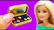 Barbie Doll Makeup Set . DIY for Kids. How to Make Miniature Crafts
