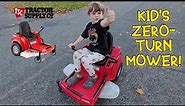 Kid-size Zero-Turn mower! Kid Trax from Tractor Supply Company! Kids and Lawnmowers | Great gift!!