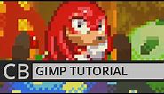GIMP TUTORIAL: SONIC AND KNUCKLES SPRITE / PIXEL EDITING