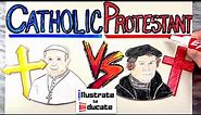 Christian Denominations Explained Catholics Vs Protestants - Catholicism and Protestantism explained