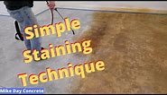 How To Stain Concrete Floors | Easy Diy Method