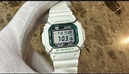 Unboxing / Review of White / Green CASIO G-SHOCK watch G-5600GR-7