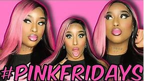 Outré Color Bomb Synthetic Lace Front Wig - Celina (Review) (2023) #nickiminaj #syntheticwigs#pink