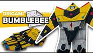 How to make a Transforming AUTOBOT BUMBLEBEE Origami Transformer