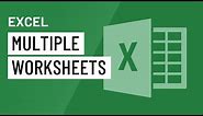 Excel: Working with Multiple Worksheets
