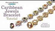 Caribbean Jewels Bracelet- DIY Jewelry Making Tutorial by PotomacBeads