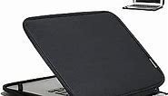 Inntzone Laptop Sleeve 15.6 Inch Foldable Slim Case Lightweight Bag Notebook Computer Carrying Flip Cover Compatible with MacBook Pro 15 Inch (Black)