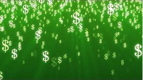 Dollar Signs/ Money Free Stock Video Background