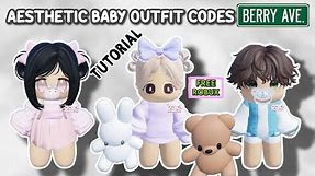 HOW TO BECOME A CUTE BABY + AESTHETIC BABY OUTFIT CODES FOR BERRY AVENUE AND BLOXBURG (TUTORIAL) 👶✨️