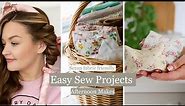 Easy sewing projects compilation! ( Scrap fabric friendly & perfect for beginners ) 🧵