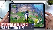 iPad 10.9 inch 2022 Genshin Impact Gaming test | Apple A14 Bionic