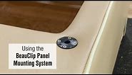 Using the BeauClip to Mount an Upholstered Panel