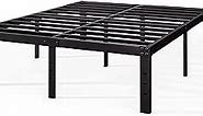 Bed-Frame-Full, 12 Inch Metal Platform Full-Size-Bed-Frame No Box Spring Needed, Heavy Duty Full Size Bed Frame Easy Assembly, Noise Free, Black