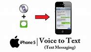 iPhone 5 - How to use Voice Text Messaging - Siri Voice to Text - Apple iPhone 5 Tutorial #03