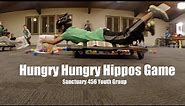 Human Hungry Hungry Hippos Game
