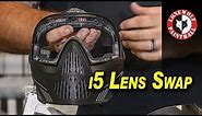 How to Change the Lens DYE i5 Lens Removal | Lone Wolf Paintball Michigan