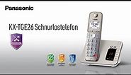 Telefon mit AB & verschiedenen Funktionen zur Anrufersperre KX-TGE260 | Panasonic Produktvorstellung