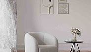 Living and Home Swivel Tub Chair: Boucle Upholstered Single Sofa
