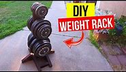DIY Weight Plate Rack. Cheap & Easy! -Jonny DIY