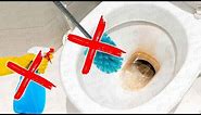 Easy Way to Clean Toilet Bowl Stains | Remove Toilet Hard Water Calcium Deposit Without Scrubbing