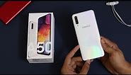 Samsung Galaxy A50 unboxing & initial review.[White colour]