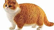 Fat Cat Statue, Home Decor Cat Statue for Desktops, Durable Polyresin with Intricate Details for Cat Lovers, Yellow