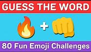 Emoji Puzzles: 80 Fun Challenges to Guess the Word!