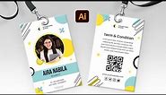 Student ID Card Design in Adobe Illustrator