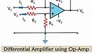 Working differential amplifier schematic
