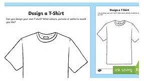Blank T-Shirt Design Template