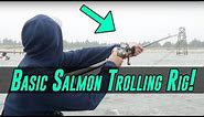 Basic SALMON Fishing Trolling Rig | EASY To Setup & Catches FISH!