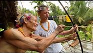 Making Tribal Poison Dart Bow & Arrows 🇮🇩