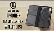 iPhone X Genuine Leather Wallet Case - Shieldon | Unboxing & Quick Look