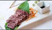 How to Make Beef Sashimi - Beef Tataki Recipe - Beef Sahimi - Beef Tataki