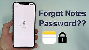 Forgot Your iPhone Notes Password? Here’s How To Reset It!