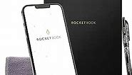 Rocketbook Smart Reusable Notebook, Flip Executive Size Spiral Notebook, Infinity Black, (6" x 8.8"")