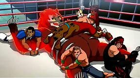 Scooby-Doo! WWE Steel Cage Match John Cena, Kane & Sin Cara Vs Ghost Bear!! | WrestleMani
