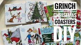 Grinch Coaster DIY- Easy Holiday Crafts-Grinch DIY Decor
