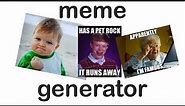 Easy Javascript Meme Generator