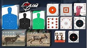 EZ Aim® Paper Target Line by Allen Company - Sight In Targets, Silhouettes, Handgun Trainer