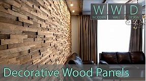 Reclaimed wood panels for wall covering. Type: A Priori