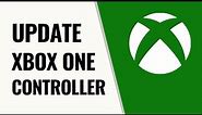 How To Update Xbox One Controller