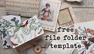 Mini File Folder Tutorial | 3 Free Templates | Fast & Fun