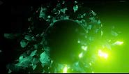 Tunnel full of Green Glowing Emerald Pebbles | 4K Relaxing Screensaver