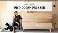 How to Build a Mid-Century Modern Dresser--FROM 2x4s and PLYWOOD!