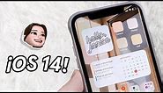 iOS 14 iPhone customization with aesthetic app icons & widgets ✨ *SUPER EASY HOW-TO*