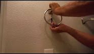 How to Hang / Install a Towel Ring / Towel Rack from Home Depot / Lowes