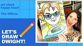 How to Draw Dwight Schrute | Art Class Happy Hour